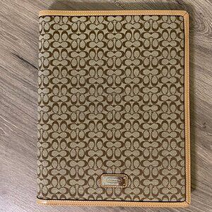 Vintage Coach Monogram Notepad Portfolio